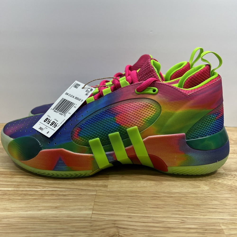 Adidas SM D.O.N Issue 5 Men's 8.5 Women's 9.5‎ Neon Multi IH8345
